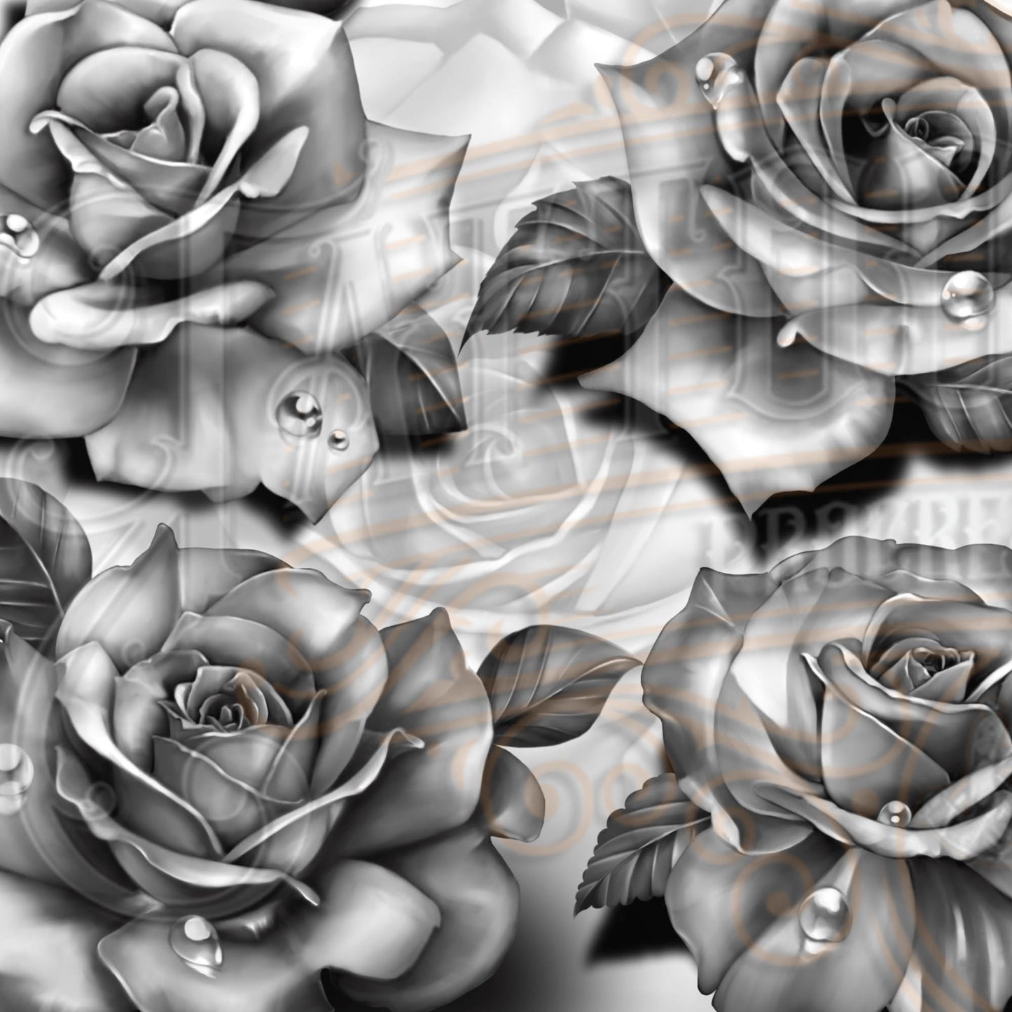 22 realistic rose tattoo procreate brushes for iPad