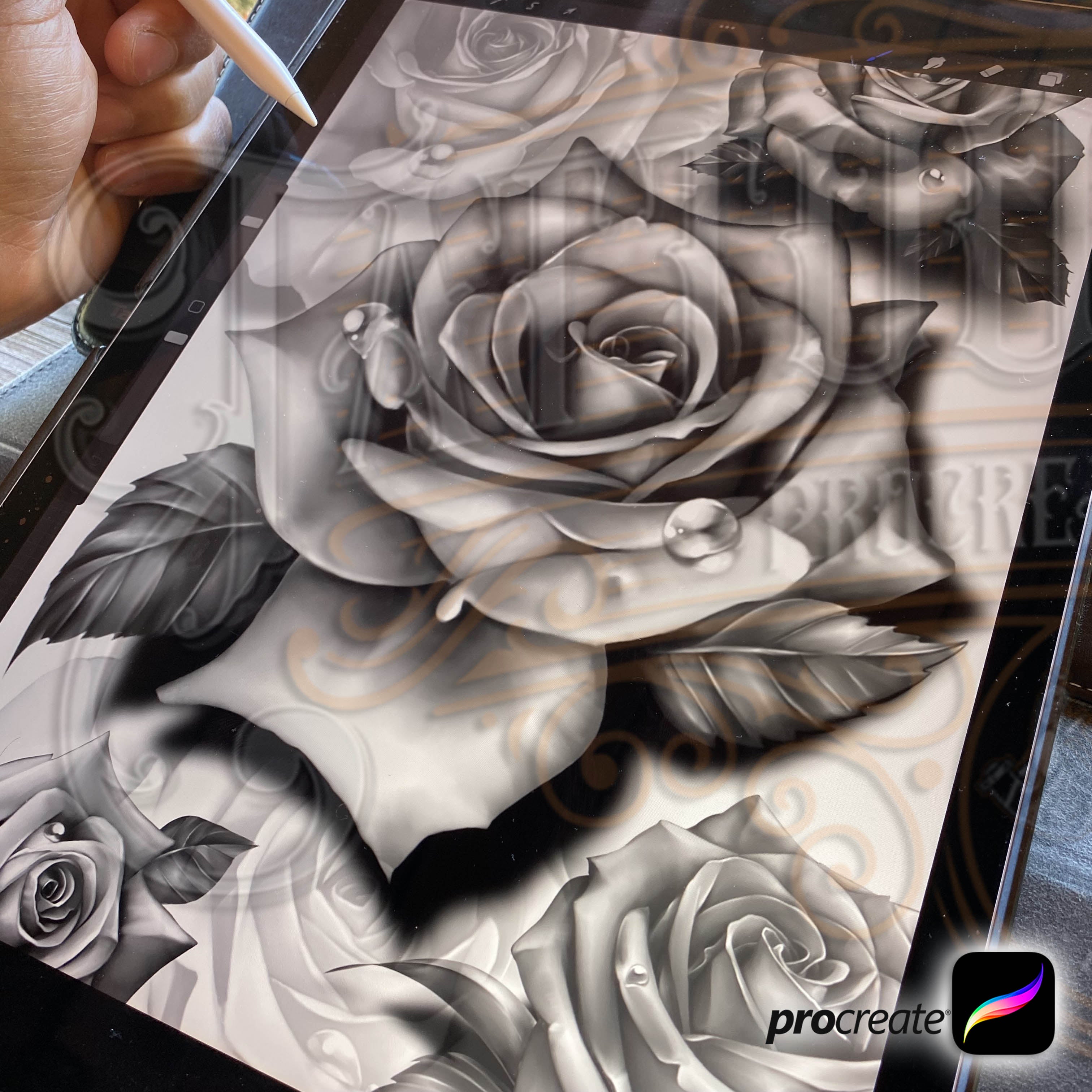 Rose Tattoo Stem Vector Images (over 1,300)