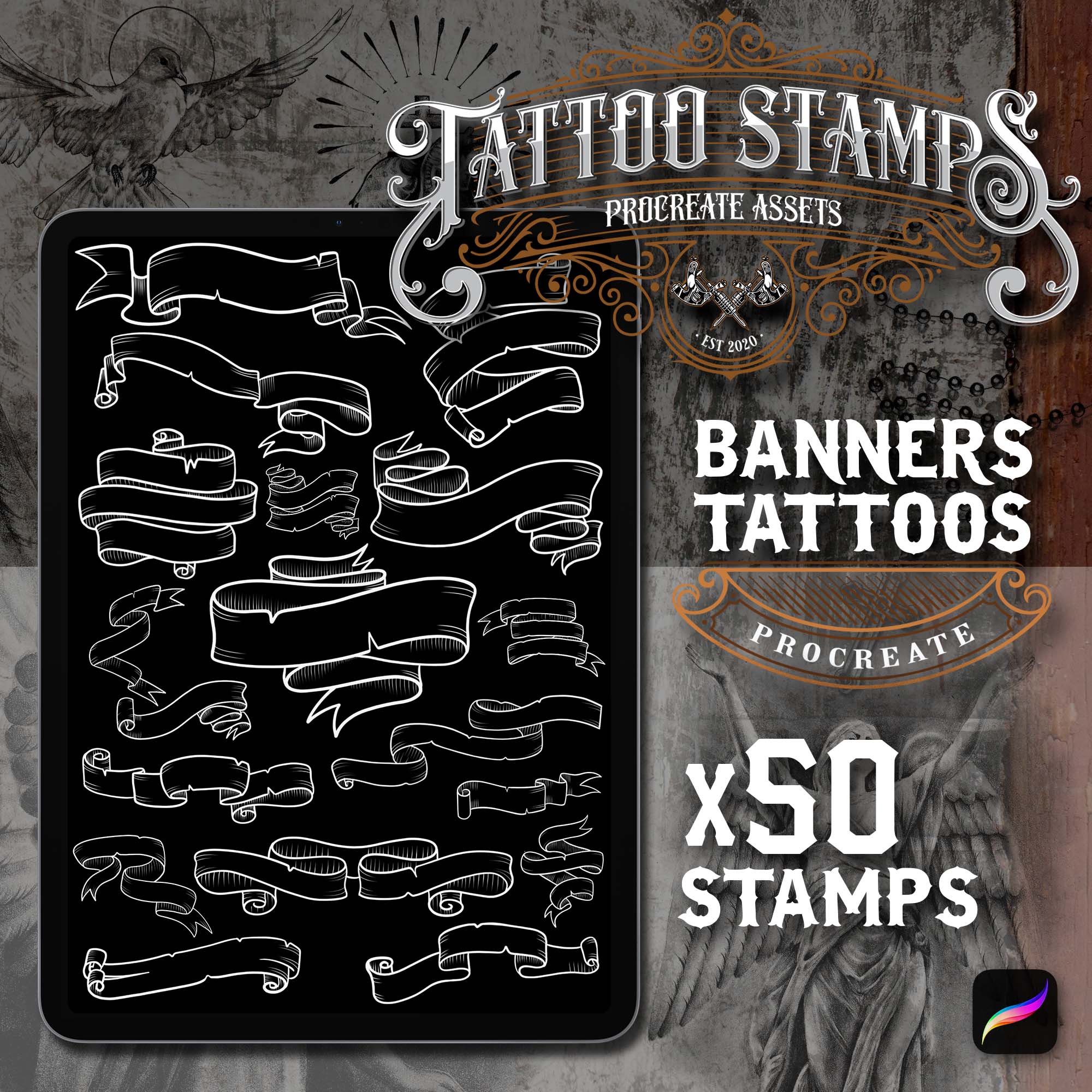 SignMission TATTOO BANNER SIGN (Vertical) Shop Artist Body Modification Art  Piercing | Wayfair